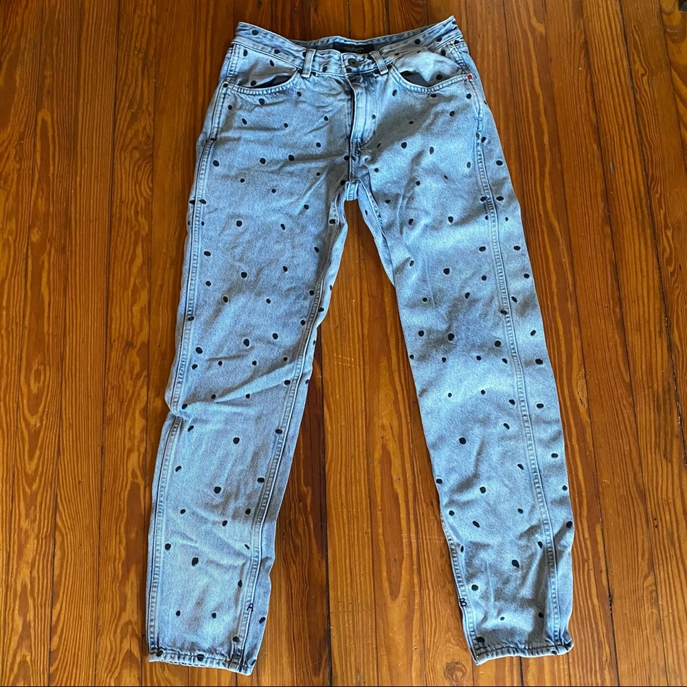 Scotch and Soda Bandit Boyfriend Polka Dot Jeans